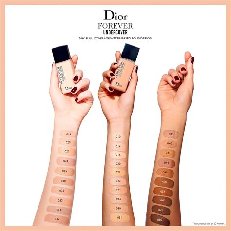 dior foundation forever 020|Dior forever foundation color chart.